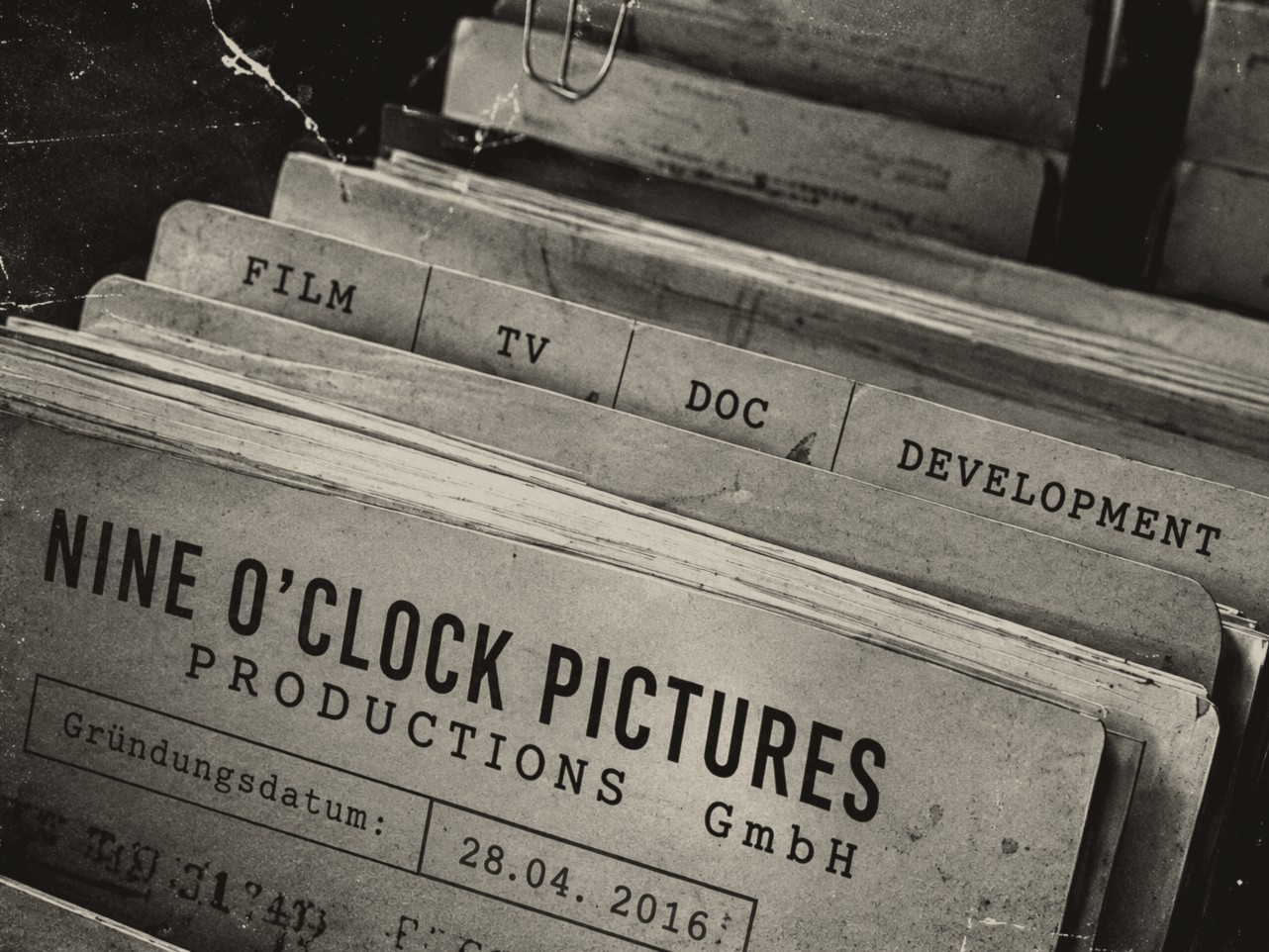 Gründungsakte der nine o'clock pictures GmbH vom 28.04.2016